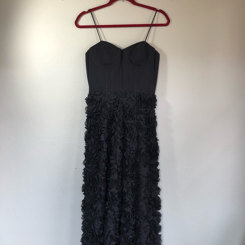 Black Aidan Full Length Corset Prom Gown